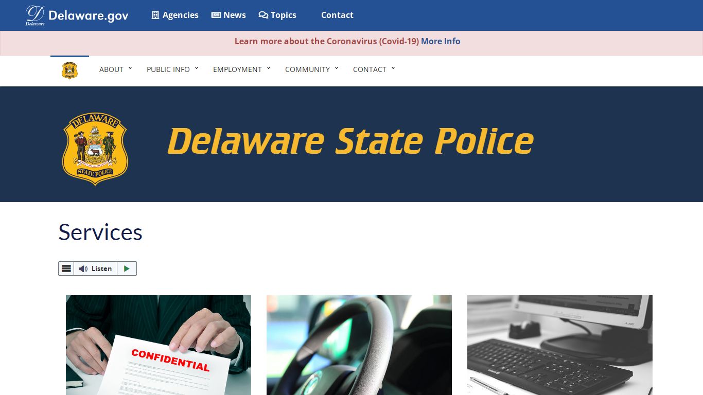 Services - Delaware State Police - State of Delaware